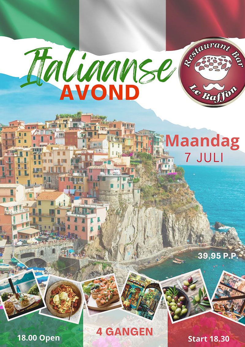 Maandmenu Restaurant Le Baffon Apeldoorn